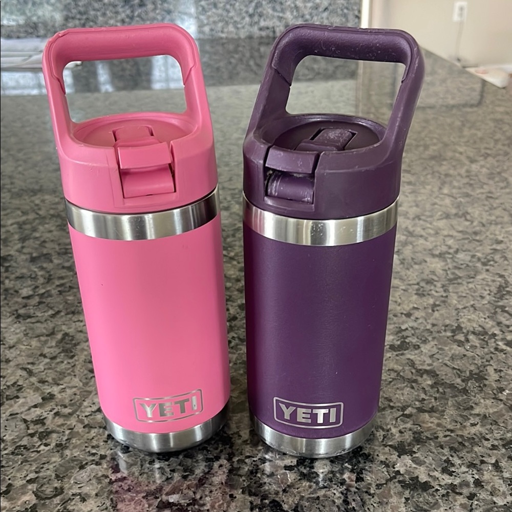 Yeti Kids Water Bottles - Pink and Purple